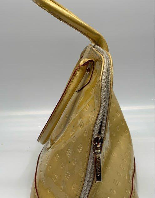 Arcadia Yellow Patent Leather Handbag