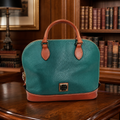 Dooney and Bourke Spearmint Pebble Grain Zip Satchel & Matching Coin Pouch