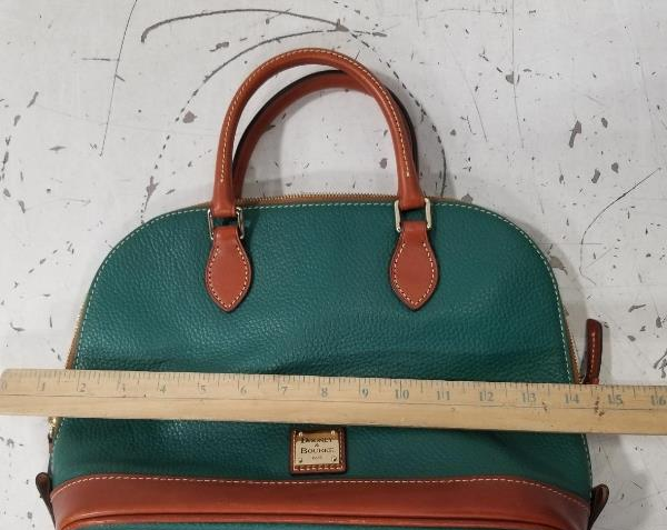 Dooney & Bourke Pebble Grain Zip Zip Satchel in Spearmint green