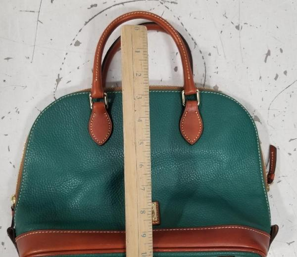 Dooney & Bourke Pebble Grain Zip Zip Satchel in Spearmint green