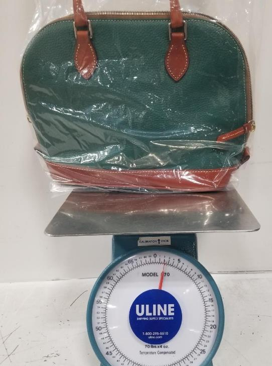 Dooney & Bourke Pebble Grain Zip Zip Satchel in Spearmint green