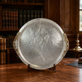 Rodney Kent Hand Wrought Aluminum Tray Tulip Pattern 424