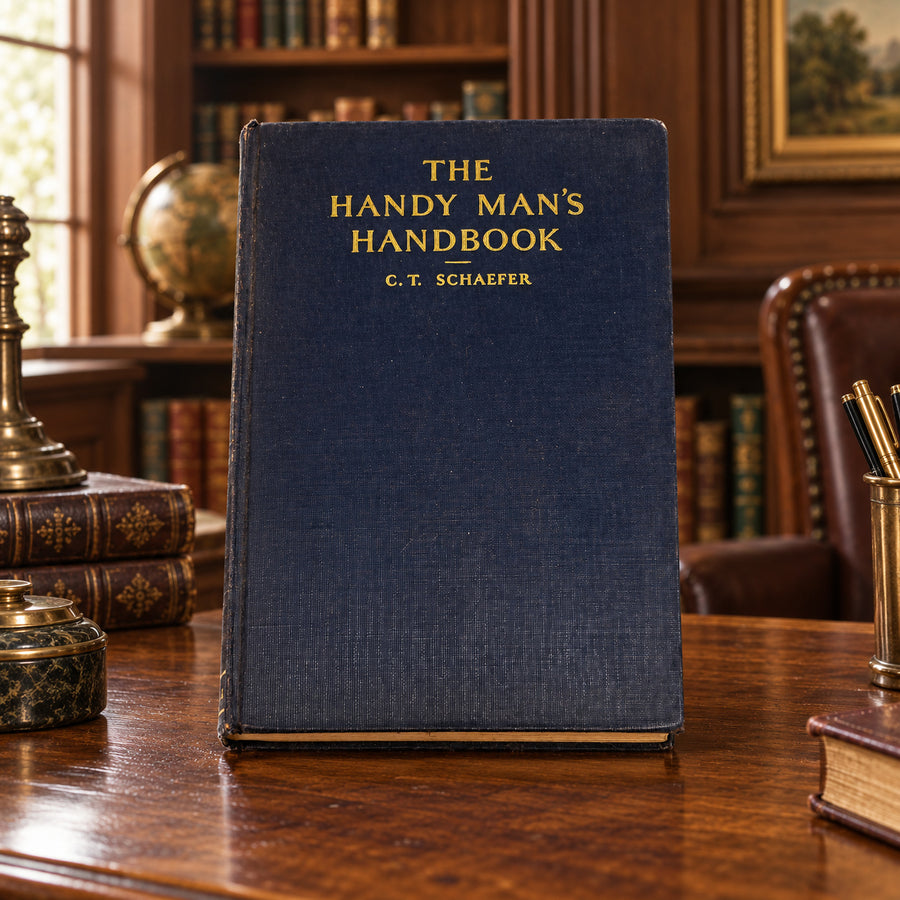 The Handy Man's Handbook by C. T. Schaefer, 1931 Harper and Brothers navy cloth hardcover