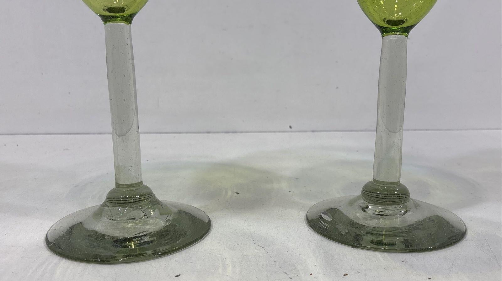 Amici Mexico Blue Green Recycled Glass Margarita Pair