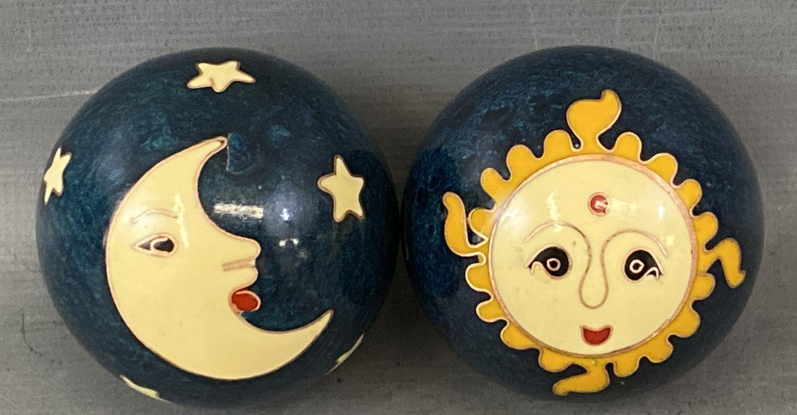 Sun & Moon Motif Baoding Balls