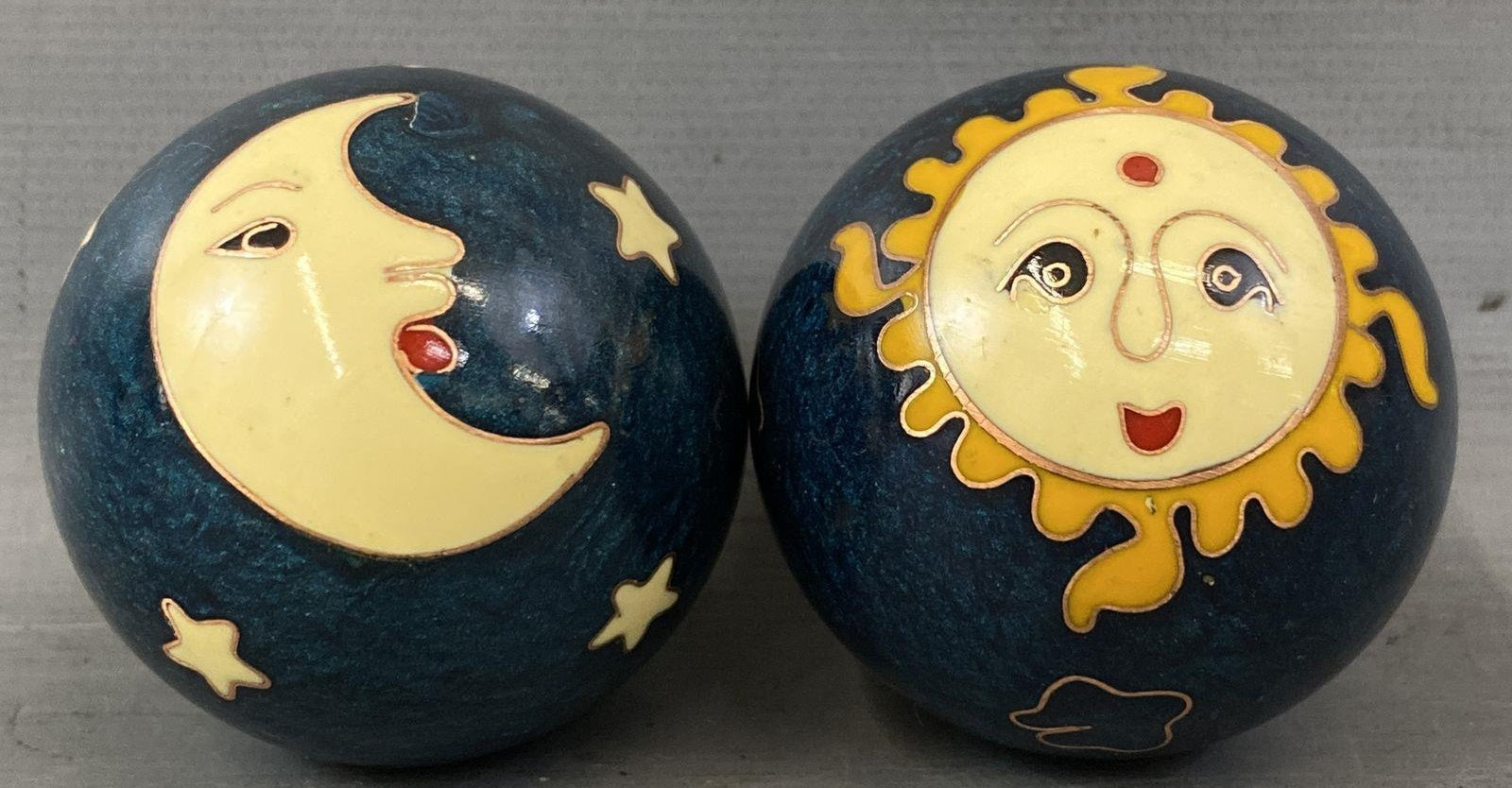 Sun & Moon Motif Baoding Balls