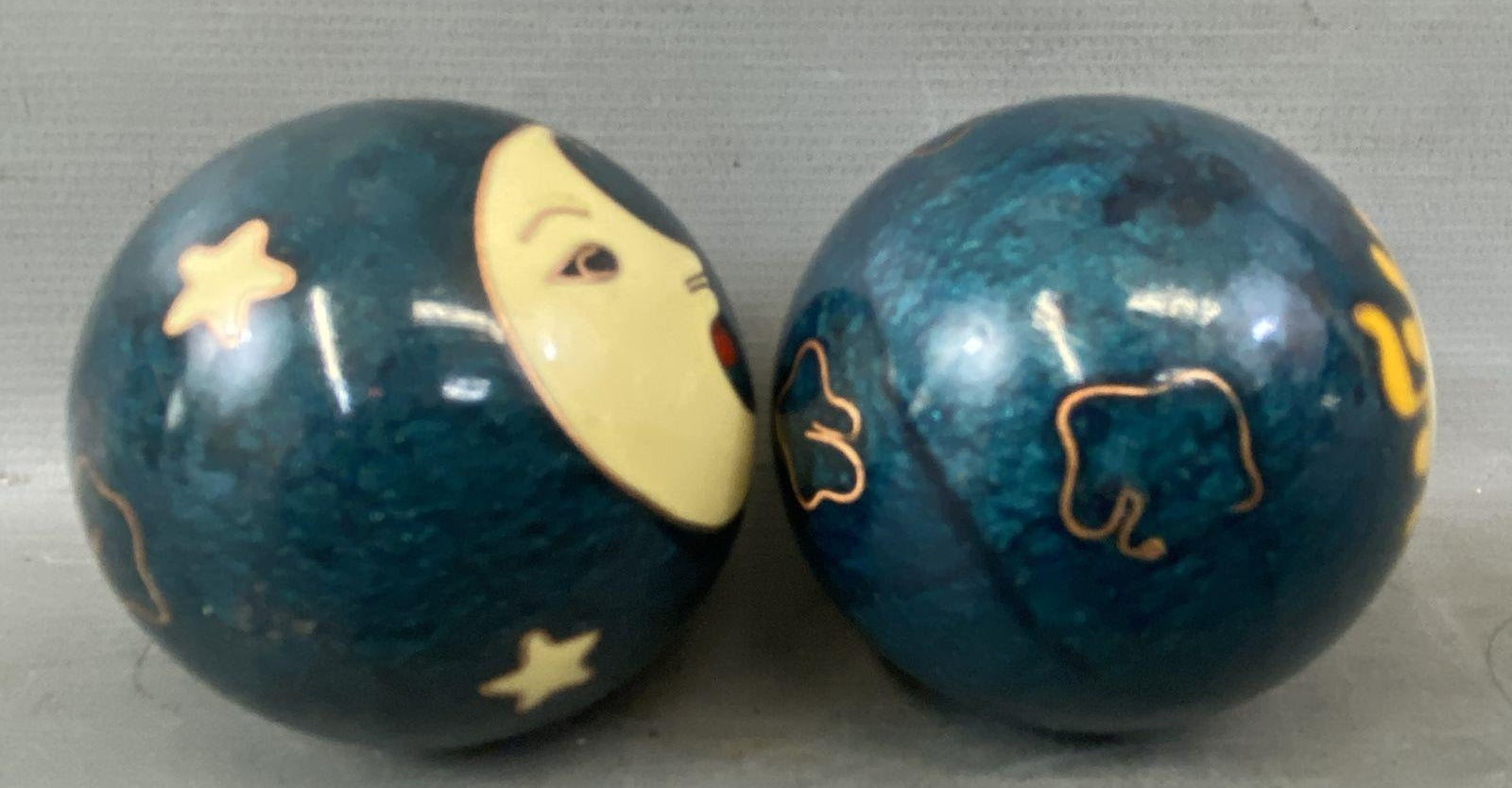 Sun & Moon Motif Baoding Balls