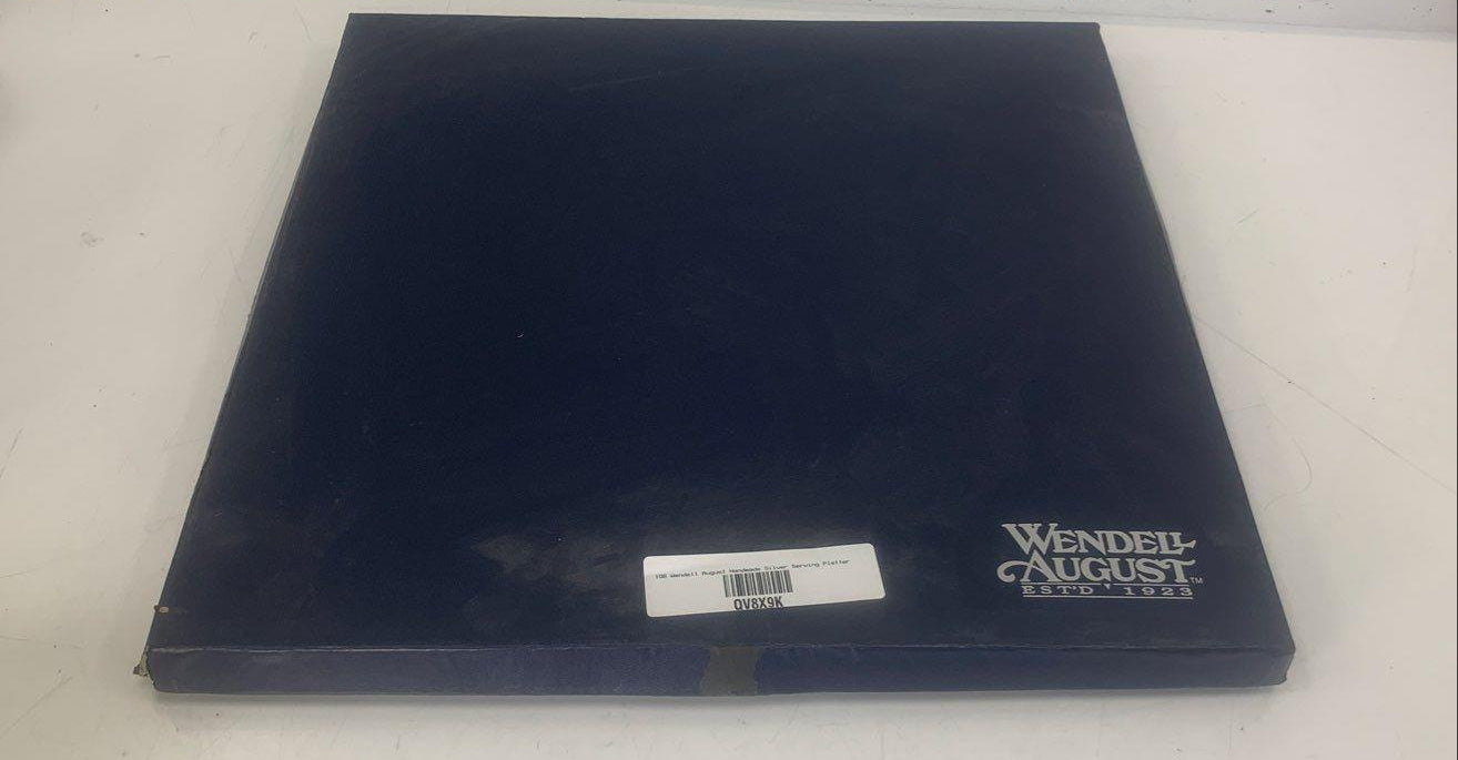 Wendell August Handmade Silver Floral Serving Platter