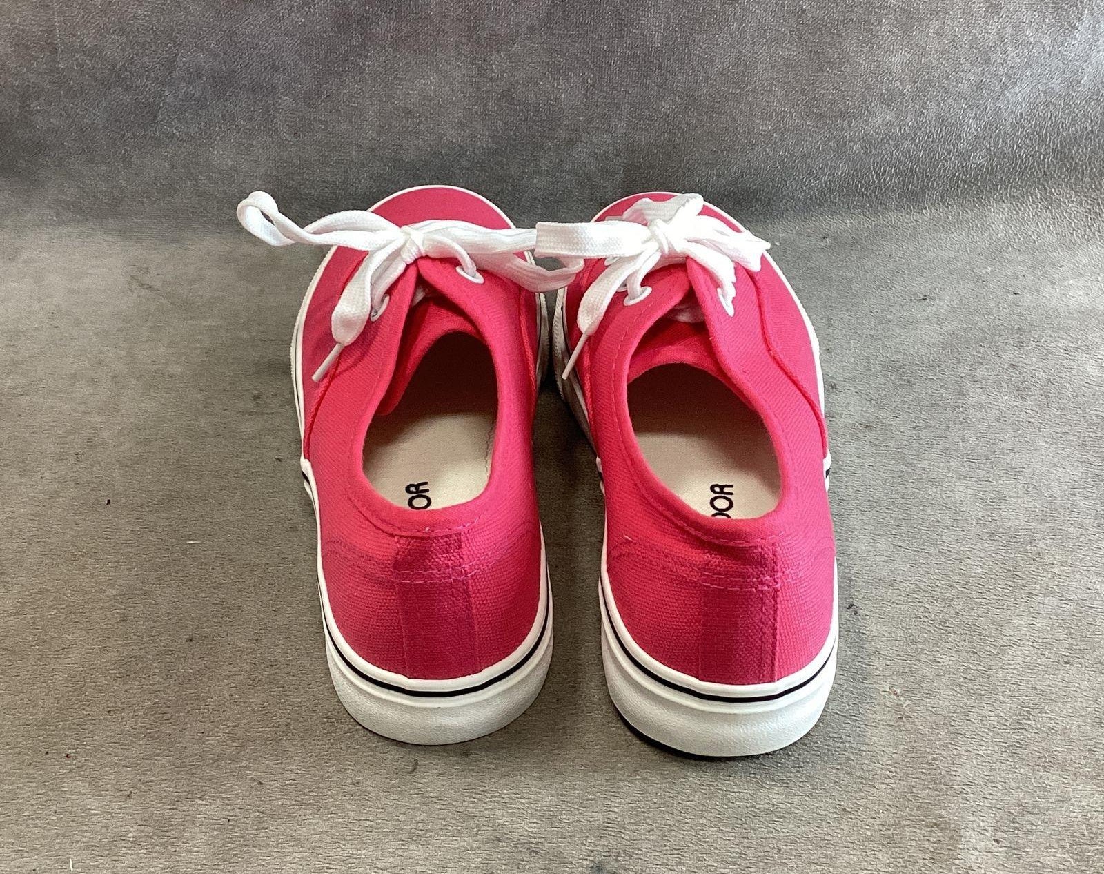 Jen Ardor Pink Canvas Low-Top Sneakers Women's Size 8
