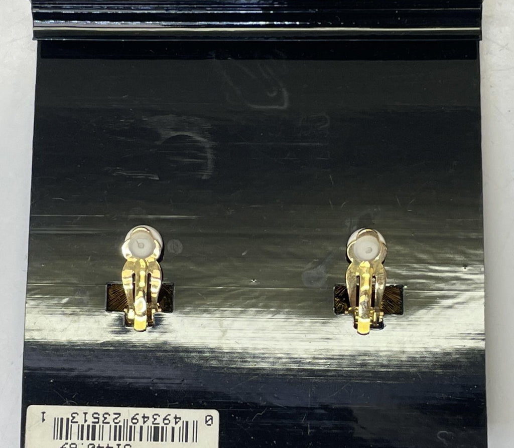 Swarovski Savvy Crystal Gold Tone Clip Earrings