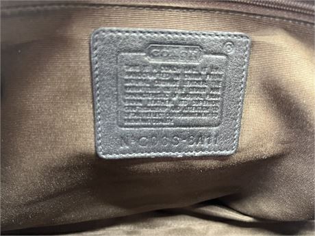 Coach Soho Brown Leather Buckle Flap Satchel (16"x9"x7") [443G]