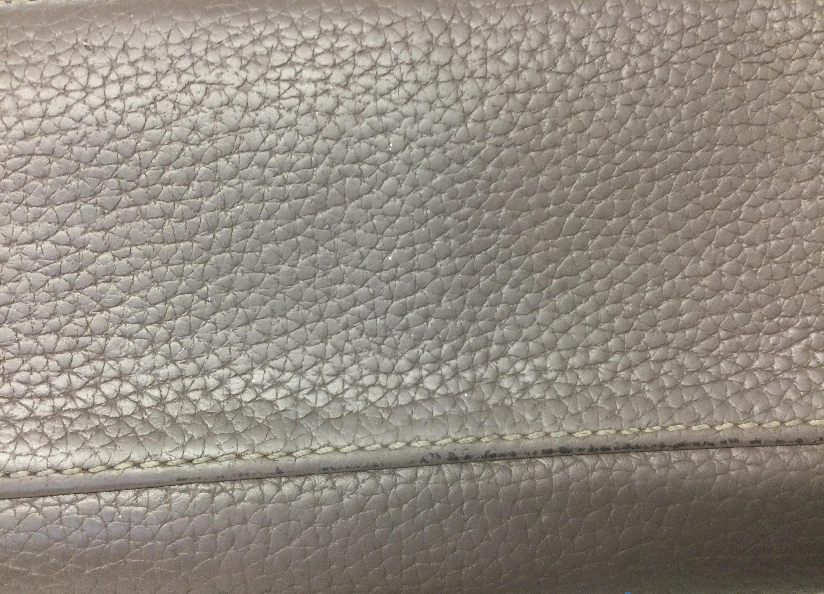 Dooney & Bourke Pebbled Leather Double Zip-Around Wallet Clutch in Elephant Gray
