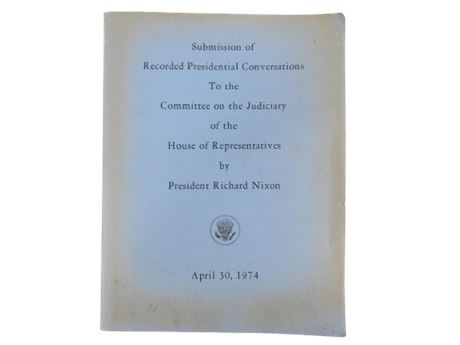 Submission of Recorded Presidential Conversations by Richard Nixon [F9178]