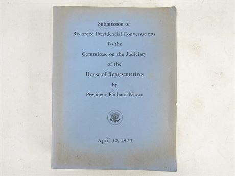 Submission of Recorded Presidential Conversations by Richard Nixon [F9178]