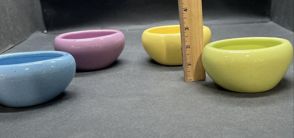 Grab Bag of 4 Williams-Sonoma Easter Egg Shaped Ceramic Candy Dishes