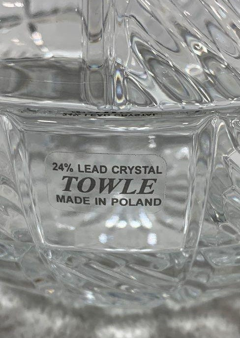 Vintage Towle 24% Lead Crystal Covered Candy Dish