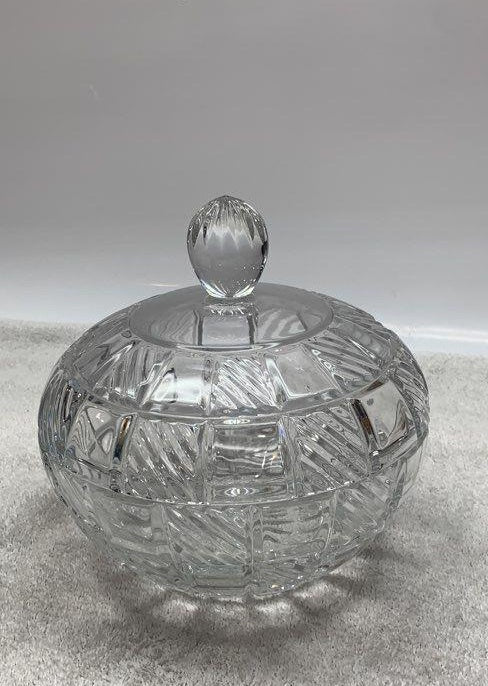 Vintage Towle 24% Lead Crystal Covered Candy Dish