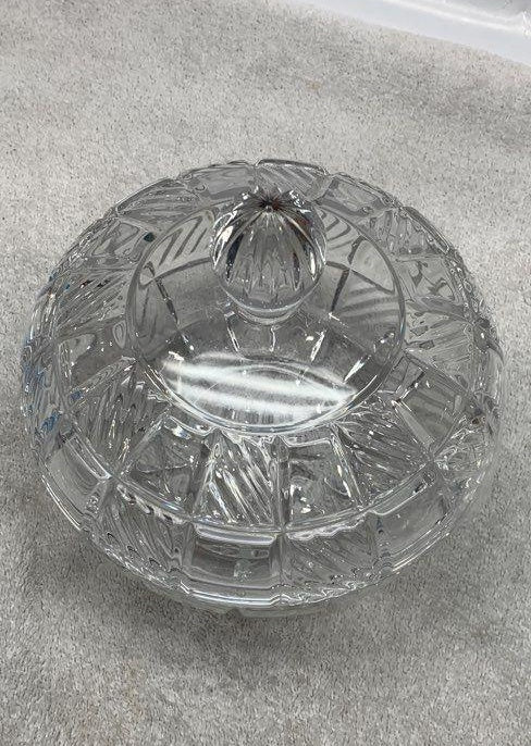 Vintage Towle 24% Lead Crystal Covered Candy Dish