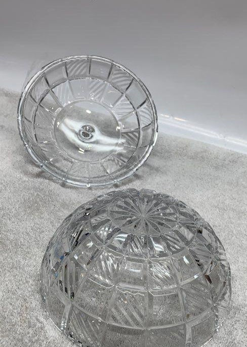 Vintage Towle 24% Lead Crystal Covered Candy Dish