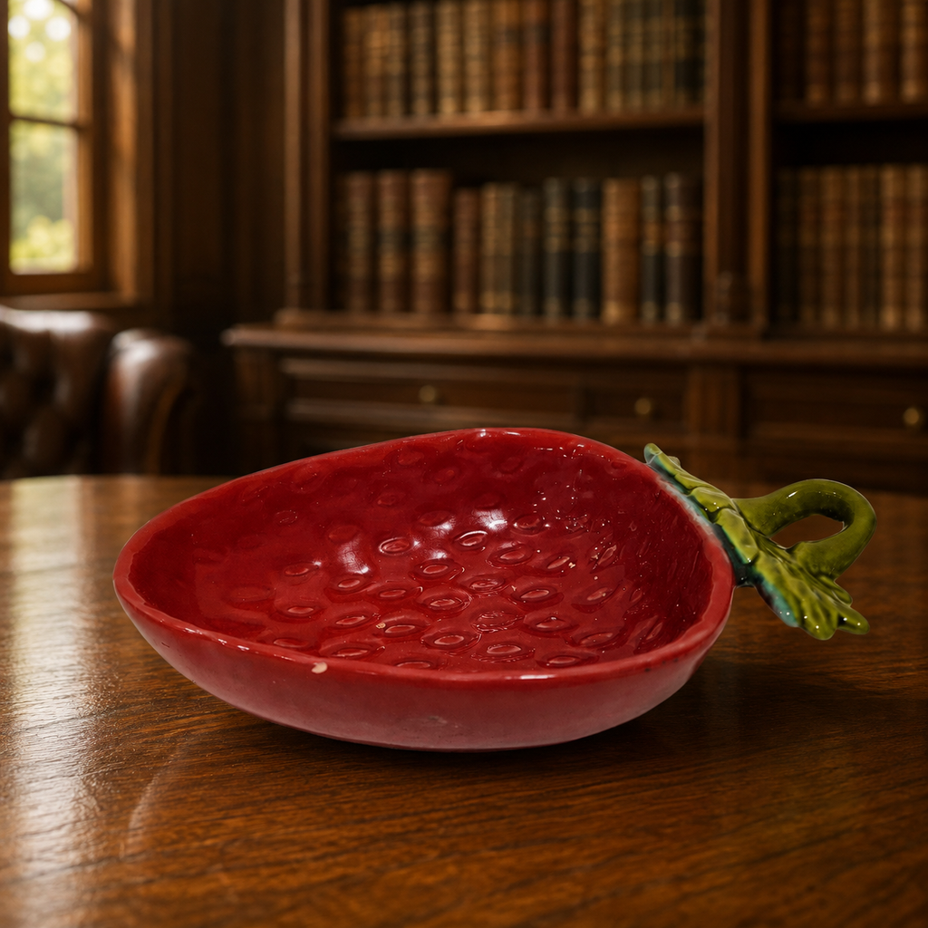 WP Strawberry Fruit Ceramic Trinket/Candy Dish #384