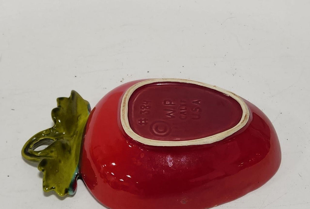 WP Strawberry Fruit Ceramic Trinket/Candy Dish #384