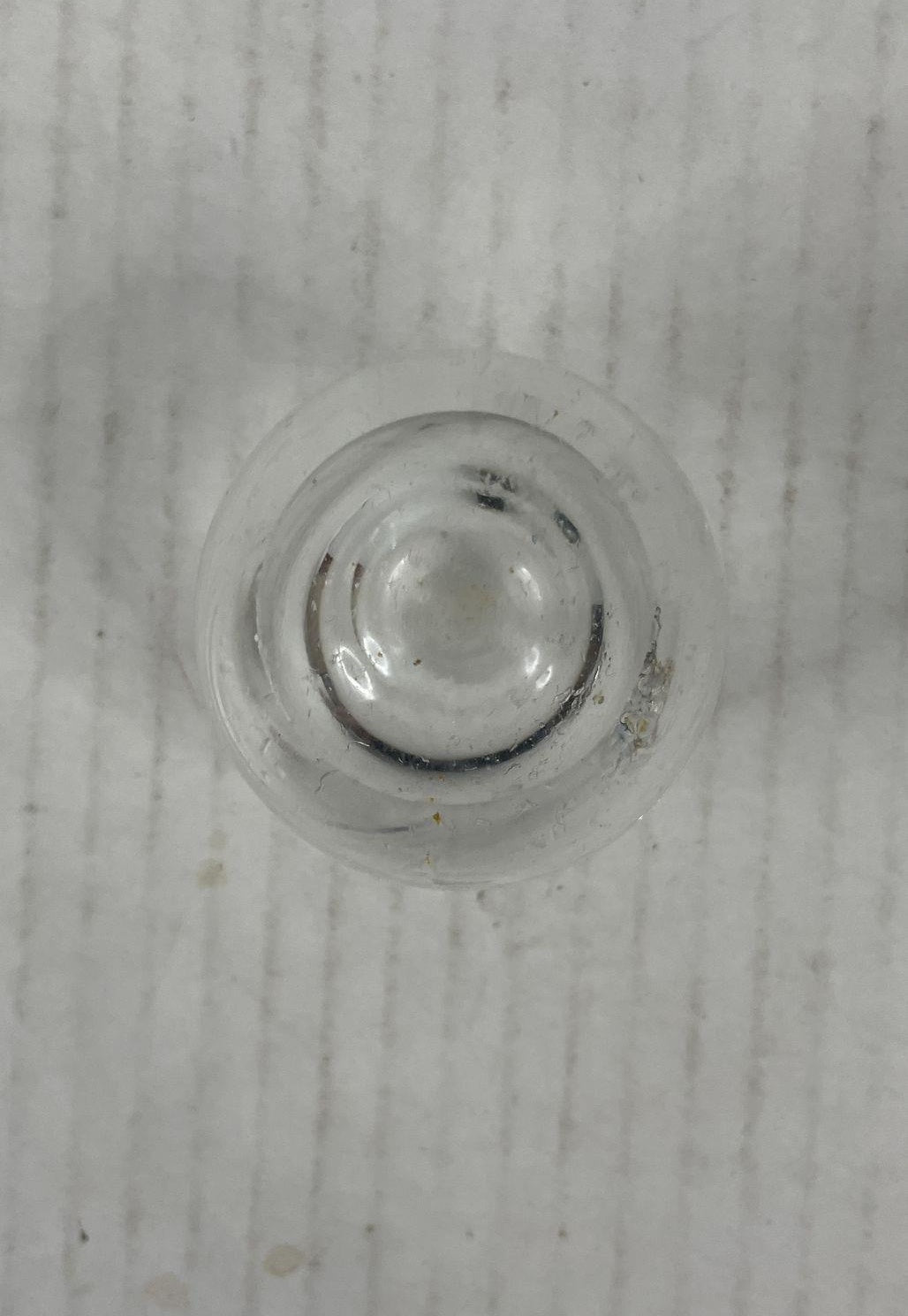 Vintage Clear Glass Decanter Stoppers Replacement Set of 2