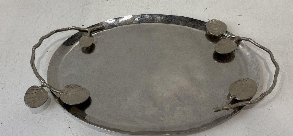 Michael Aram Leaf Oval Tray Medium 19" Long
