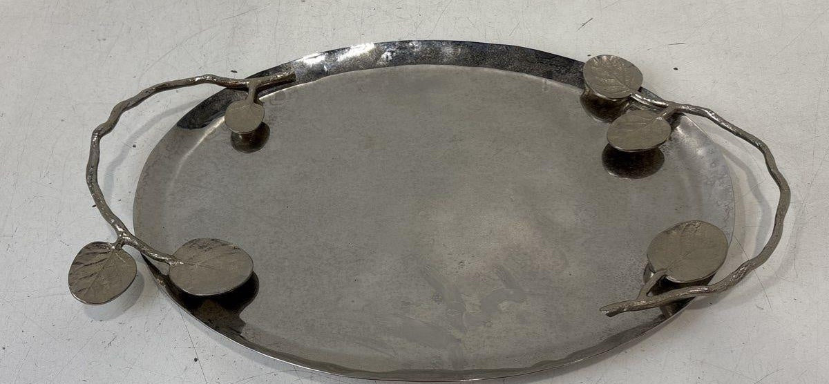 Michael Aram Leaf Oval Tray Medium 19" Long