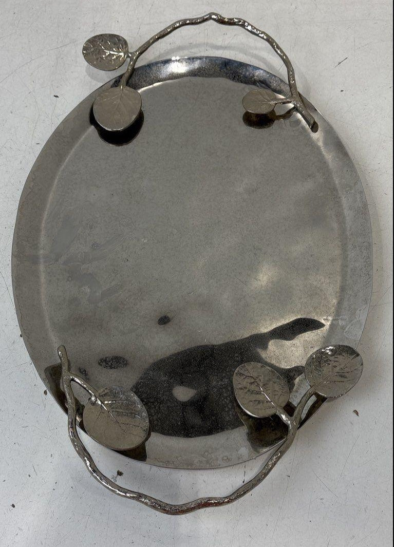 Michael Aram Leaf Oval Tray Medium 19" Long