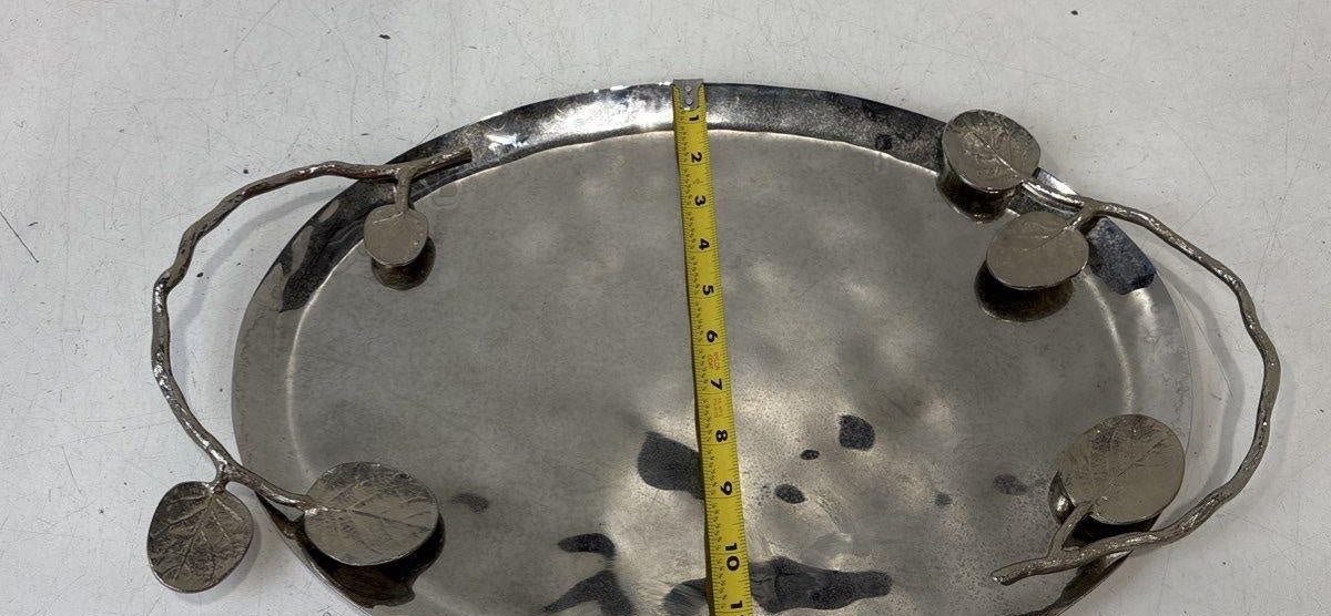 Michael Aram Leaf Oval Tray Medium 19" Long