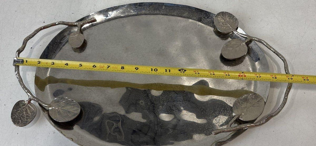 Michael Aram Leaf Oval Tray Medium 19" Long