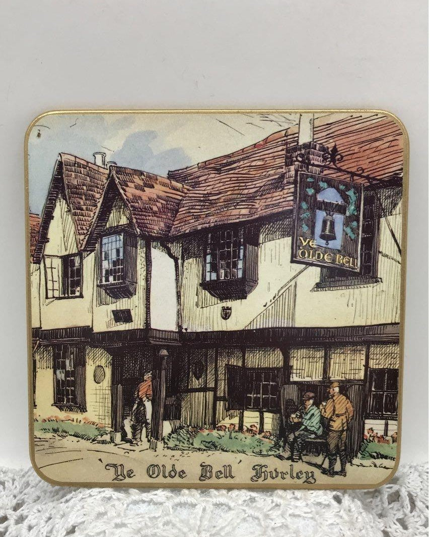 Vtg Win-El-Ware England Set Of 6 Coasters