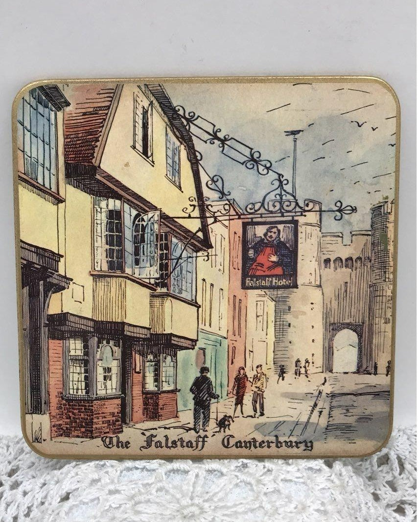Vtg Win-El-Ware England Set Of 6 Coasters