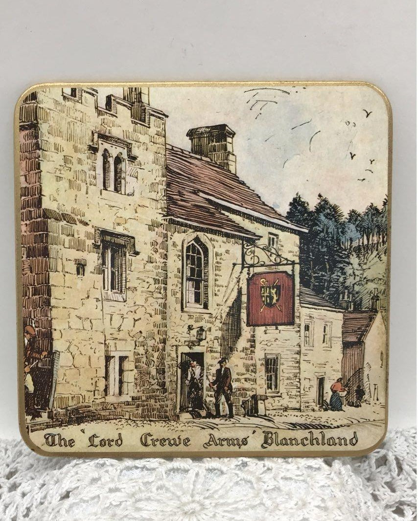 Vtg Win-El-Ware England Set Of 6 Coasters