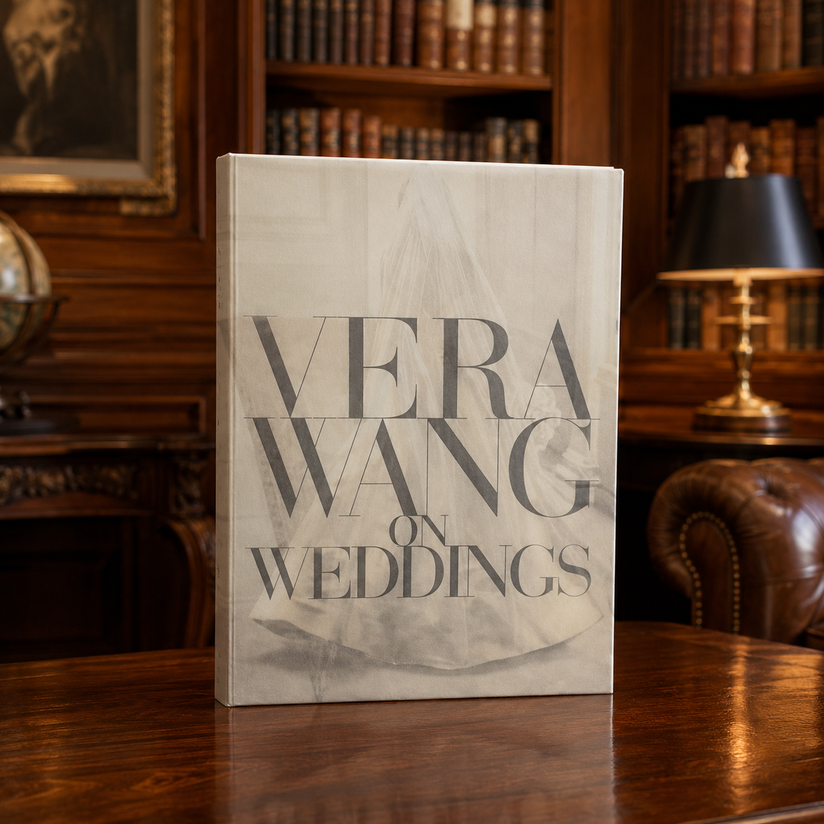 Vera Wang on Weddings oversized hardcover with clear cover and slipcase