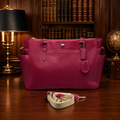 Authentic Coach Berry Crossgrain Leather Peyton Multifunction Diaper Bag
