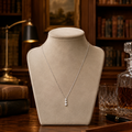 White Sapphire 925 Silver Necklace, 2.04g
