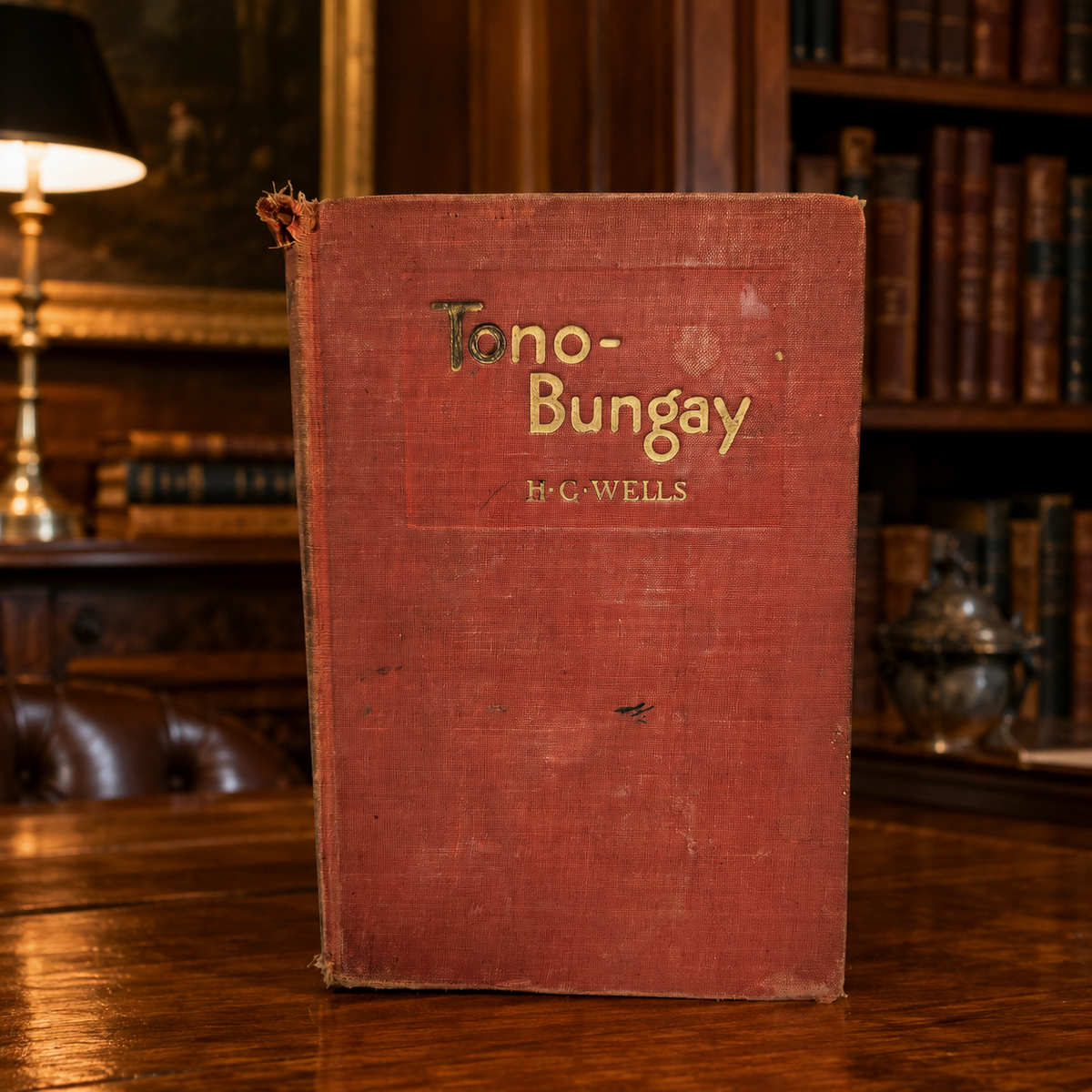 Tono-Bungay by H. G. Wells, Grosset and Dunlap hardcover in brick-red cloth with gilt title