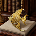 Vintage Gold Tone Angel Fish Brooch