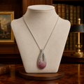 Silver Tone Pink Ombre Necklace