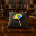 Signed Heidi Daus Colorful Umbrella Brooch