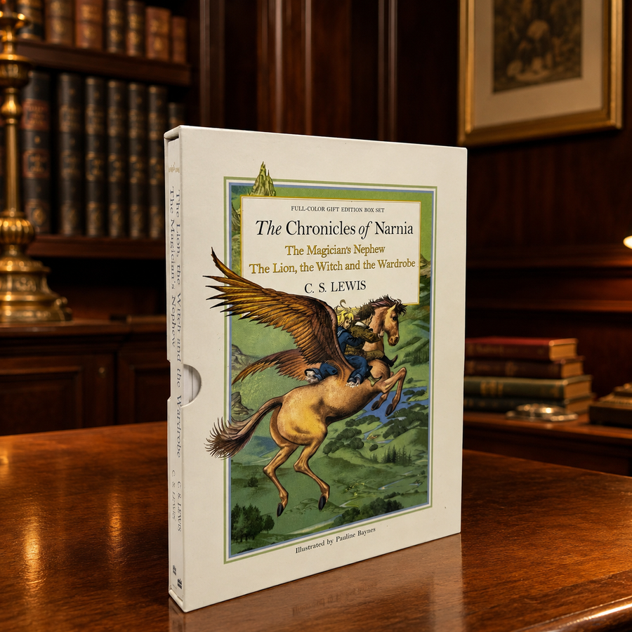 Chronicles of Narnia gift set with The Magician's Nephew and The Lion, the Witch and the Wardrobe in slipcase