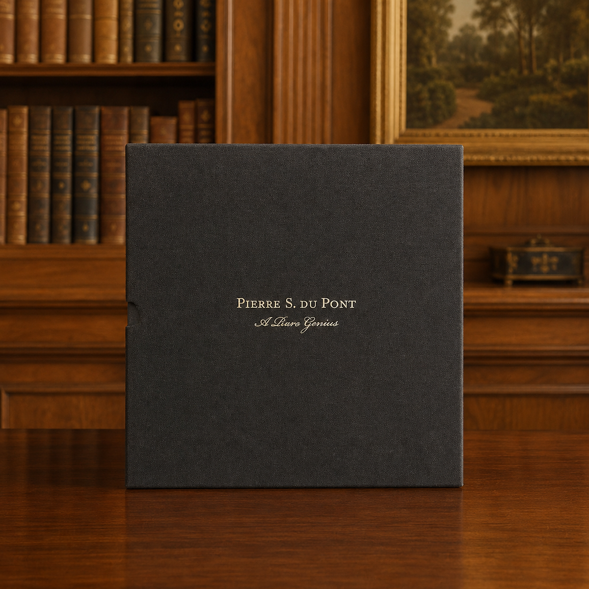 Pierre S. du Pont A Rare Genius by Michelle Ferrari, blue hardcover in slipcase with companion DVD