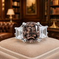 925 Silver & CZ Three-Stone Ring Size 7.5