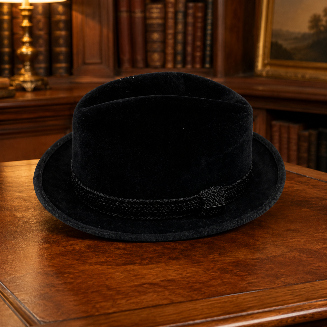 Men's Stetson Black Fedora Hat - Size 6x13x14