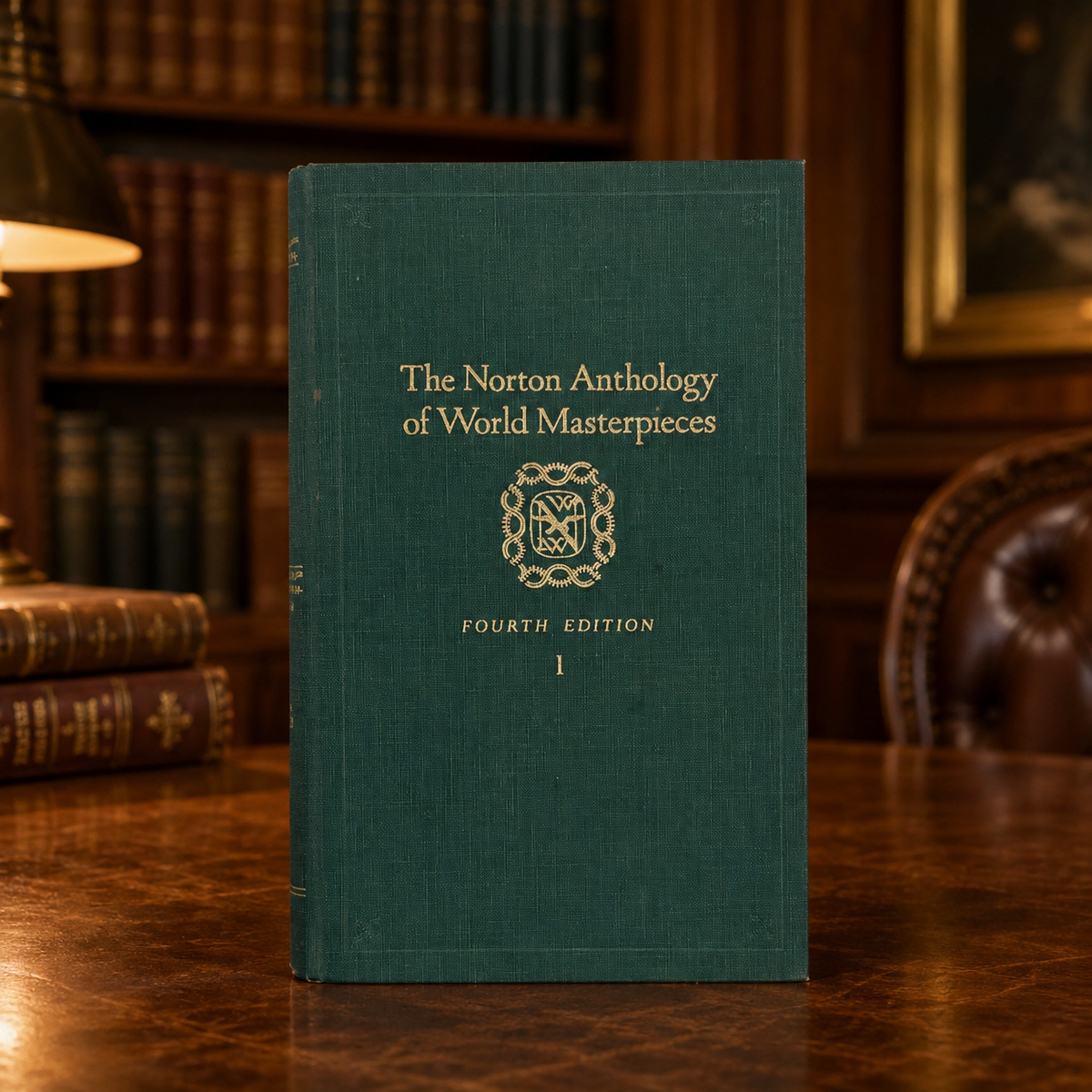 The Norton Anthology of World Masterpieces Fourth Edition Volume I in green cloth
