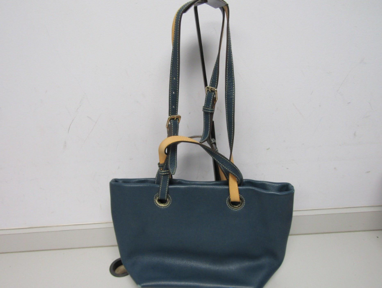 Dooney & Bourke Deep Teal Leather Tote Bag Strappy Shoulder Bag Pebble Grain
