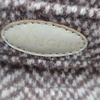 Kangol Heritage brown herringbone bucket hat with stitched band