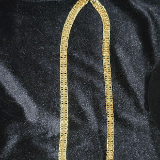 Vintage Monet Gold Tone Statement Necklace, Signed Designer Collar Necklace, Classic Estate Luxury Chain Jewelry