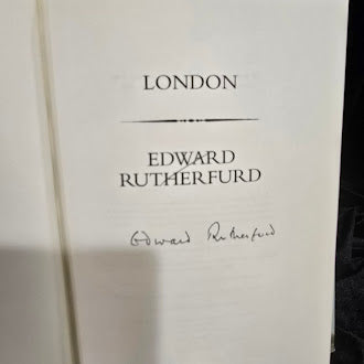 London The Novel by Edward Rutherfurd Signed by Edward Rutherfurd 1997 First Edition First Printing Crown Publishers Hardcover with Dust Jacket (Fixes)